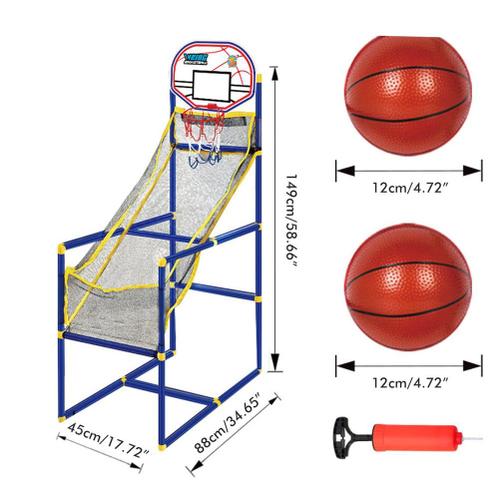 Jeu De Basket-Ball D'arcade Avec Cerceau De Basket-Ball Et Pompe À Air, Mini Jeu De Sport De Basket-Ball Pour Intérieur Et Extérieur
