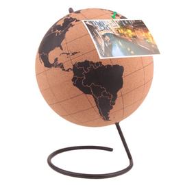 Punaise ronde carte du monde pour panneau de liège, accessoire