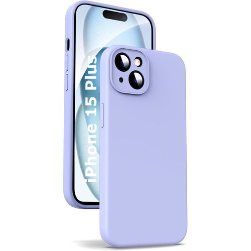 Coque Silicone Violet Pour Iphone 15 Plus Little Boutik®