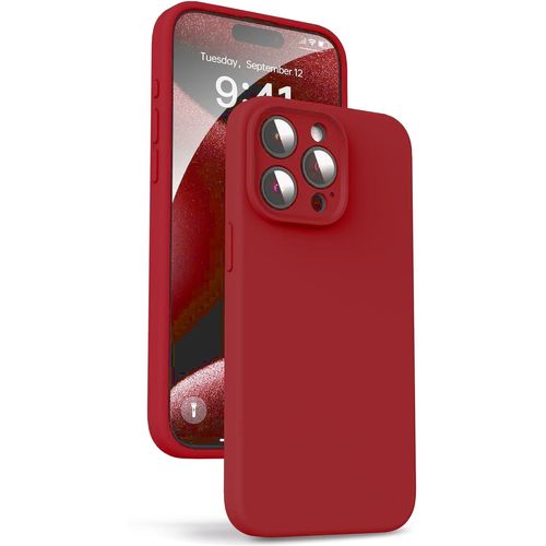 Coque Silicone Rouge Pour Iphone 15 Pro Little Boutik®