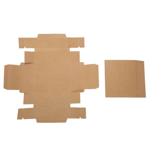 Lot De 5 Boites A Tiroirs En Papier Kraft, Boite D'emballage En Carton, Etui Cadeau Artisanal Fait Main (Marron)