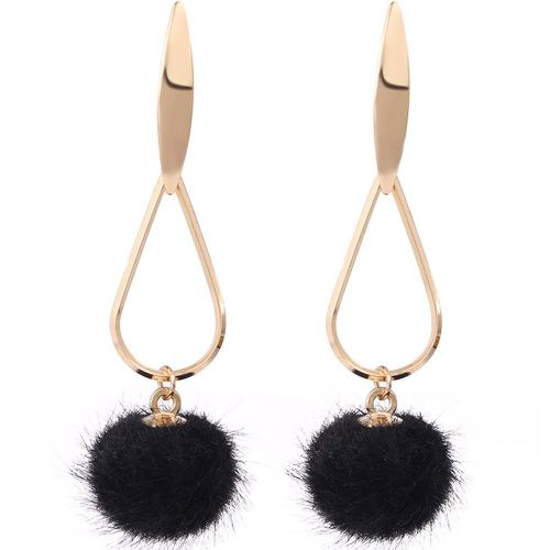 Boucles D'oreilles Longues En Alliage Pour Femme, Elegantes Et Tendance (Dore Chb-601)