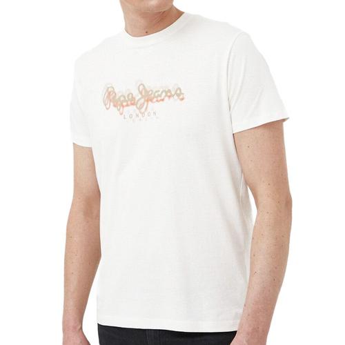 T-Shirt Blanc Homme Pepe Jeans Richme