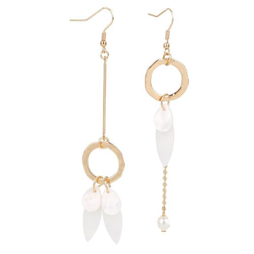 Boucles D'oreilles A Pampilles En Alliage De Resine Antiallergique, Tendance Et Tendance, Clous D'oreilles Dores