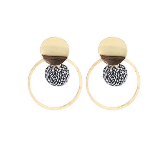Boucles D'oreilles Tendance En Zircon, Hypoallergeniques, Longues, En Alliage, Chb-415