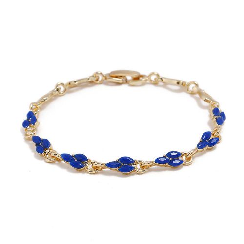 Bracelet Jonc En Strass Pour Femme (Bleu N¡Ã 4)