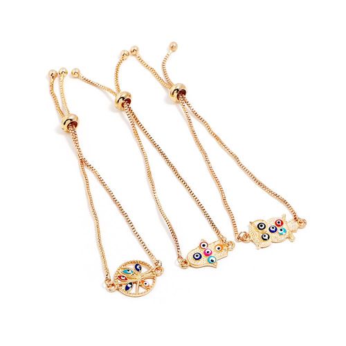 Lot De 3 Bracelets Tendance Pour Femme, Motif Arbre De Vie, Etoile De Mer, Animaux, 02