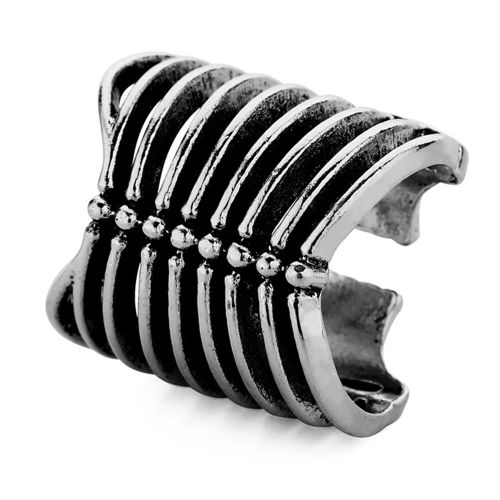 Bague Creuse Ouverte Unisexe En Alliage Pour Homme Et Femme