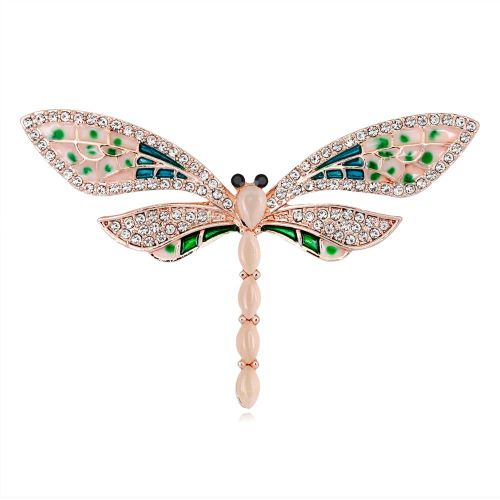 Broche Libellule En Alliage Pour Femme, Strass, Accessoire De Bijouterie