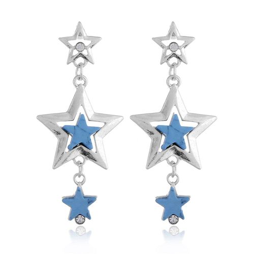 Boucles D'oreilles Pendantes En Alliage Pour Femmes Et Filles, A La Mode, Avec Pendentif En Pierre, Decoration Ez1229