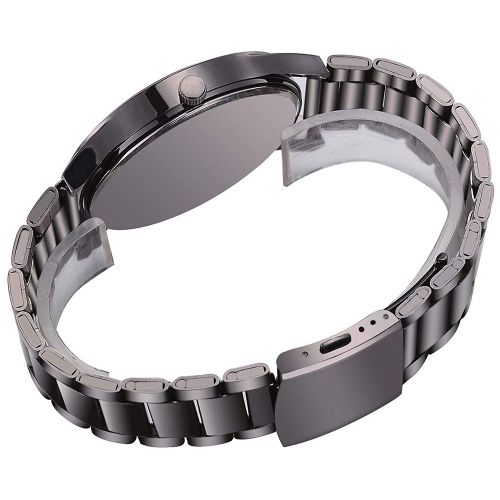 Montre-Bracelet A Quartz Pour Homme, Bracelet En Alliage, Affichage Analogique