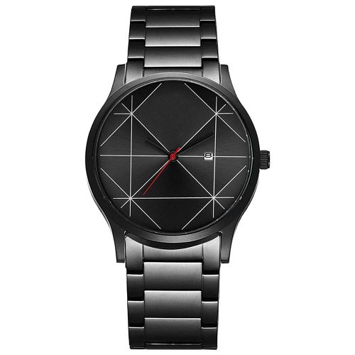 Lvpai Montre-Bracelet A Quartz Analogique Pour Homme, Cadran Raye, Bracelet En Alliage, Mouvement A Quartz