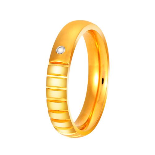 Bague Ronde En Acier Titane Pour Couple, Bijou Tendance, Avec Decoration En Zircon (10# Pour Homme)