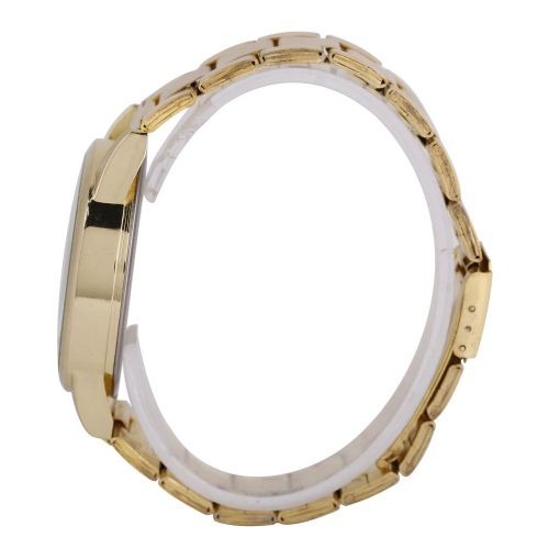 Montre-Bracelet Analogique A Quartz Tendance Avec Bracelet Rond En Alliage (Dore)