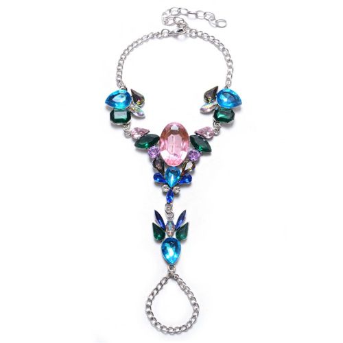 Chaine De Cheville En Alliage Avec Strass Pour Femme (Couleurs)