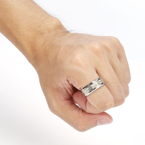 Bague Classique En Acier Titane Avec Tete De Mort Pour Homme Et Femme, Bijou Lumineux Et Scintillant, Couleur Or 11