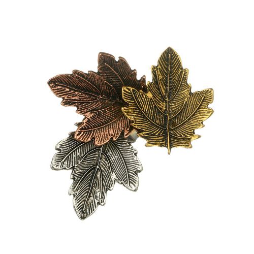 Broche Retro A Trois Feuilles D'erable, Clip De Collier, Accessoire De Vetements, Bijoux, Cadeau
