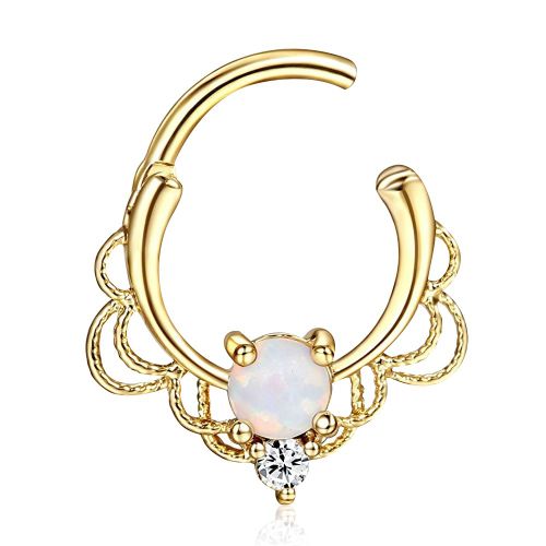 Piercing De Nez, Narine, Anneau A Tige En Acier Inoxydable, 16 G (Or)