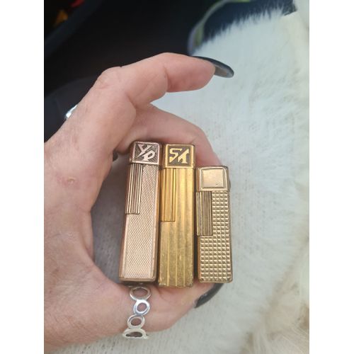 Vend Lot Trois Briquet, Dupont Plaqué Or