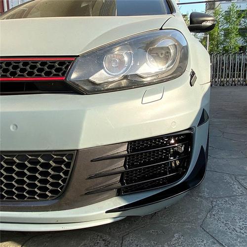 Pare-Chocs De Voiture Canard Fins Flare Splitter Lip Spoiler Pour Golf Mk6 Gt-I Gtd 2009-2013