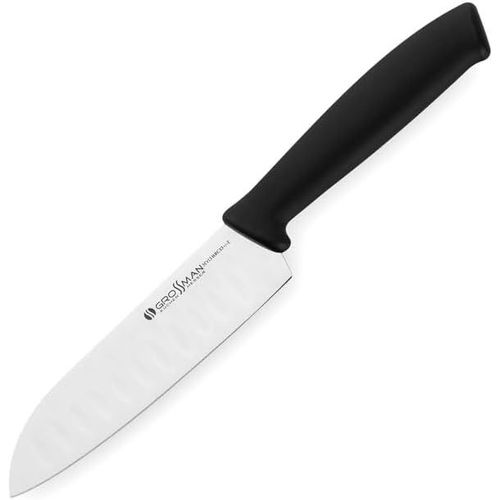 Checarzhn--No1-Couteau Santoku Professionnel, Lame En Acier Inoxydable 12,7 Cm, Manche Ergonomique, 49g