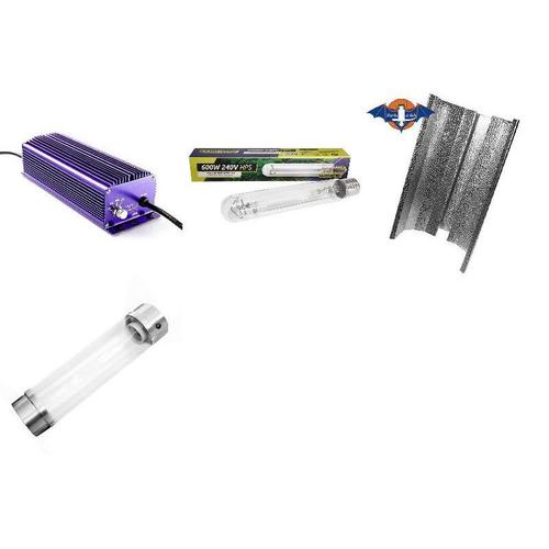 Kit Complet Éclairage Électronique Hps 600w - Croissance + Floraison - Lumatek & Superplant 28