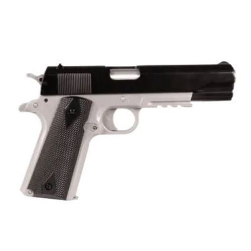 Pistolet A Billes Colt 1911 Spring Dual Tone Black Silver Metal 0.700 J
