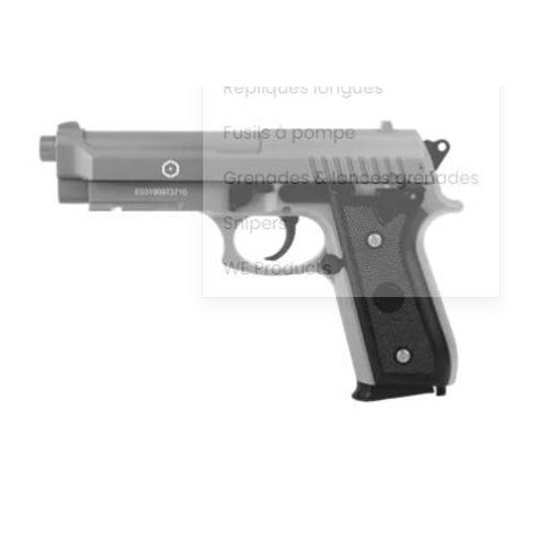 Pistolet A Billes Pt 92 Spring Silver Metal Slide 0.500 J