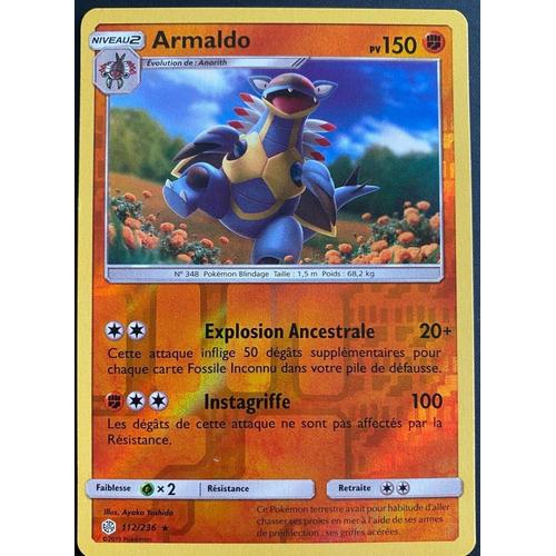 Carte Pokemon Armaldo 112/236 Rare Reverse Soleil Et Lune 12 Sl12 Fr