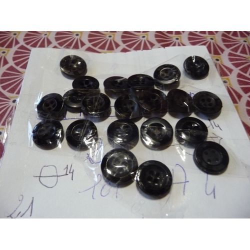 Lotaa4 Lot De 21 Boutons Chemisier Diam 014