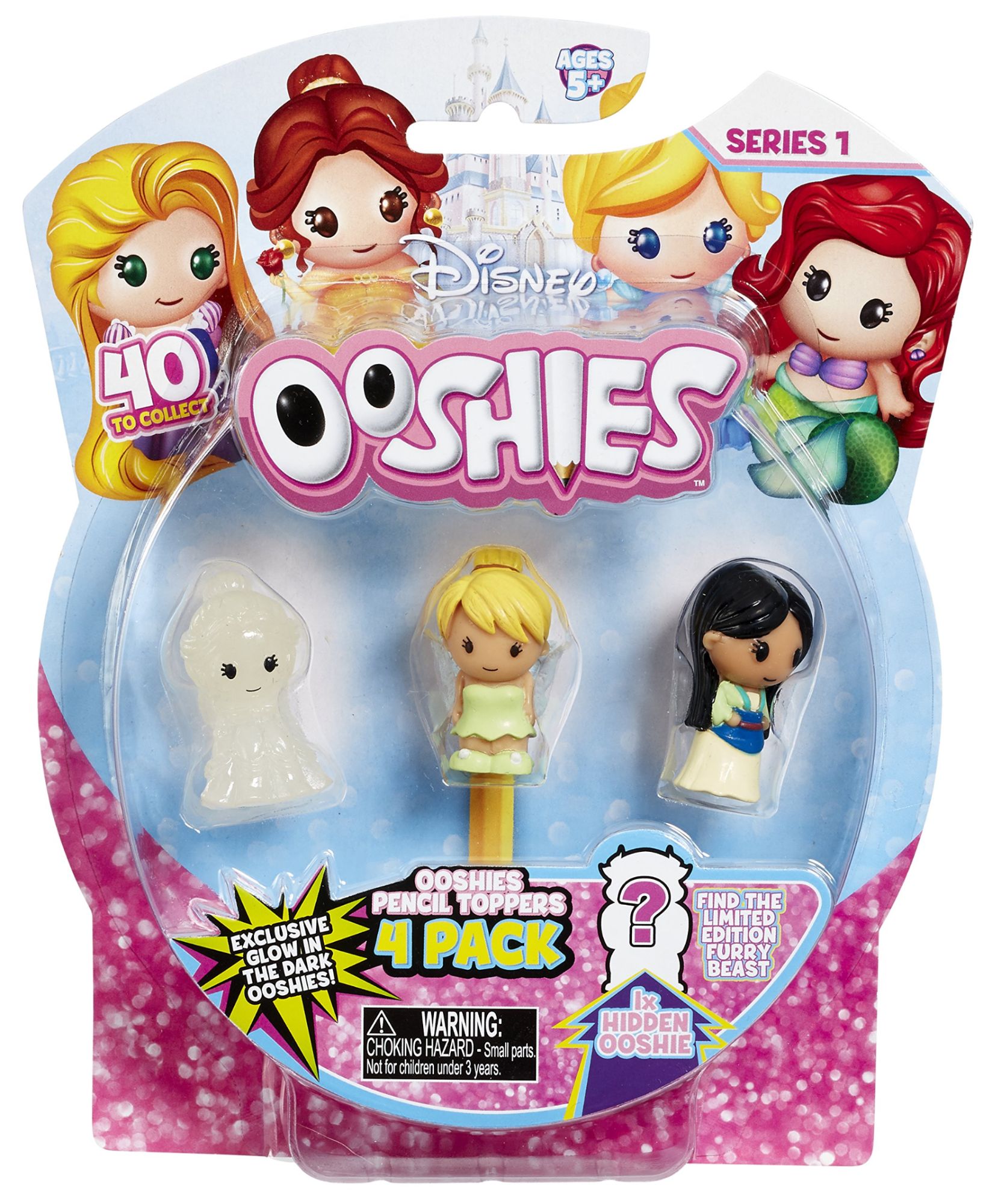 Ooshies Disney Princess 76476 0039 Lot De 4 Figurines Collectionner Multicolore