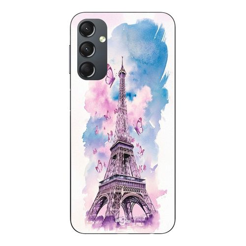 Coque Pour Samsung Galaxy A24 Tour Eiffel Papillon Coloré Maniacase