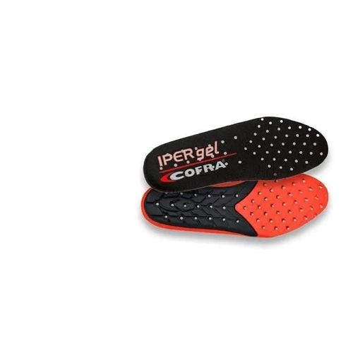 Semelles Intérieures - Cofra - Iper Gel Soletta - Noir/Rouge - Antistatique - Ergonomique