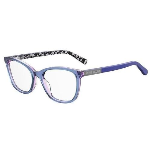 Lunettes De Vue - Moschino - Mol575 Pjp - Femme - Papillon - Bleu - 53 Mm
