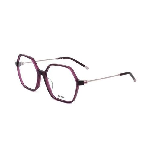 Lunettes De Vue Furla Vfu636 54/15/140 0v64 Shiny Transp.Bordeaux Red Acetate Woman Fur Frame Vfu636 0v64 54 15 140