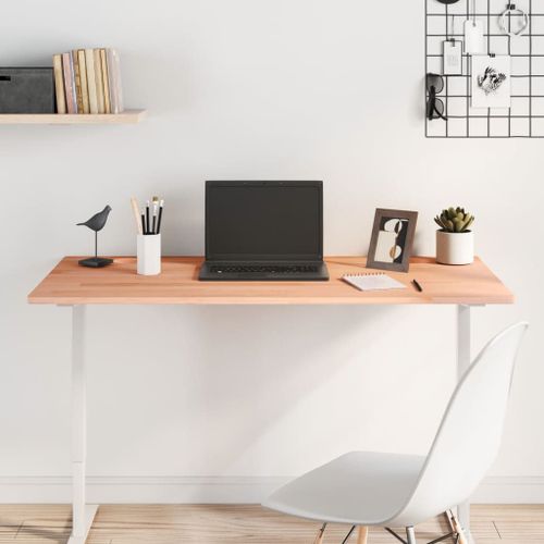Vidaxl Dessus De Bureau 110x55x1,5 Cm Bois Massif De Hêtre