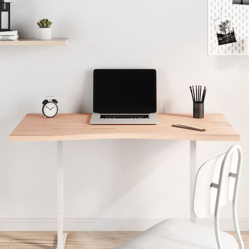 Vidaxl Dessus De Bureau 110x(50-55)X2,5 Cm Bois Massif De Hêtre