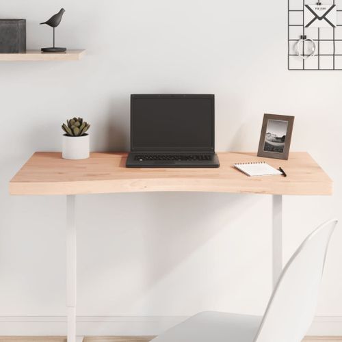 Vidaxl Dessus De Bureau 100x(45-50)X4 Cm Bois Massif De Hêtre