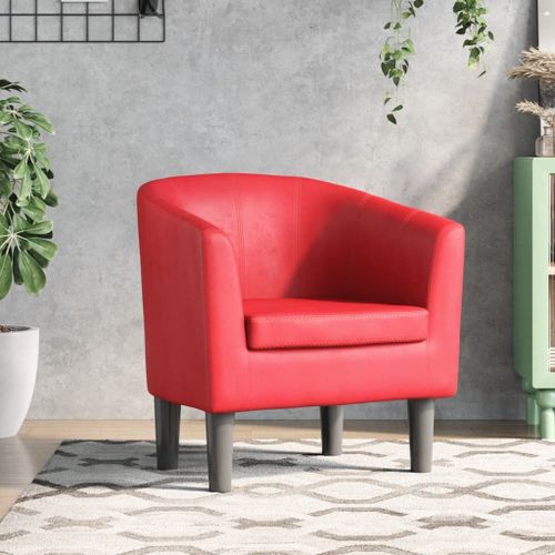 Vidaxl Fauteuil Rouge Similicuir