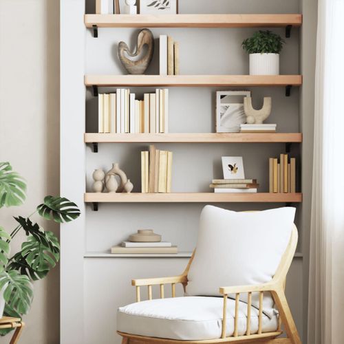 Vidaxl Étagère Murale 80x20x4 Cm Bois Massif De Hêtre