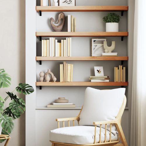 Vidaxl Étagère Murale 80x20x4 Cm Bois Massif De Hêtre