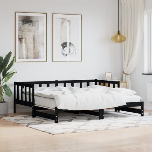 Vidaxl Lit De Jour Et Lit Gigogne Sans Matelas 90x200 Cm Bois Massif