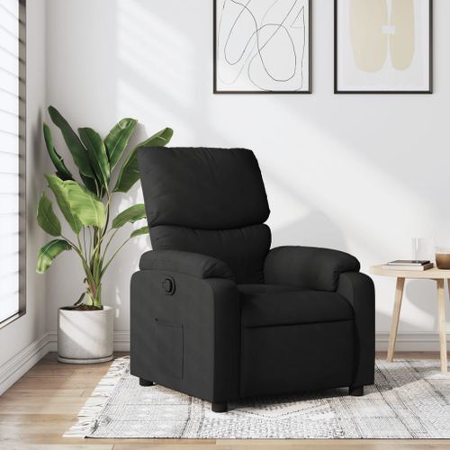 Vidaxl Fauteuil Inclinable Noir Tissu