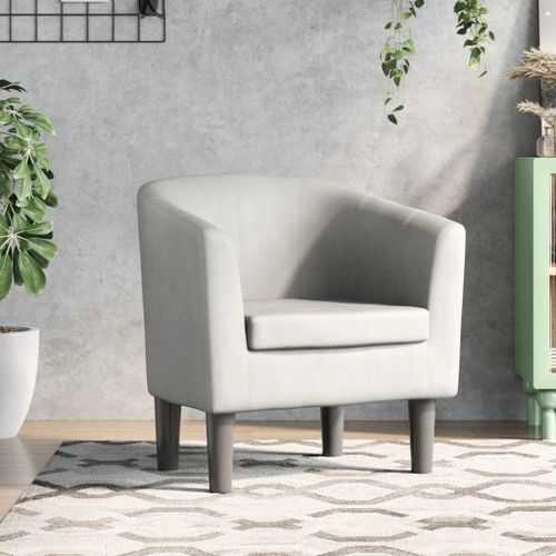 Vidaxl Fauteuil Blanc Similicuir