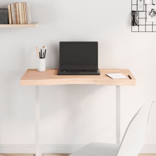 Vidaxl Dessus De Bureau 80x(36-40)X4 Cm Bois Massif De Hêtre