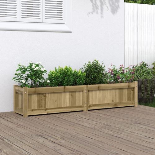 Vidaxl Jardinière 150x31x31 Cm Bois De Pin Imprégné