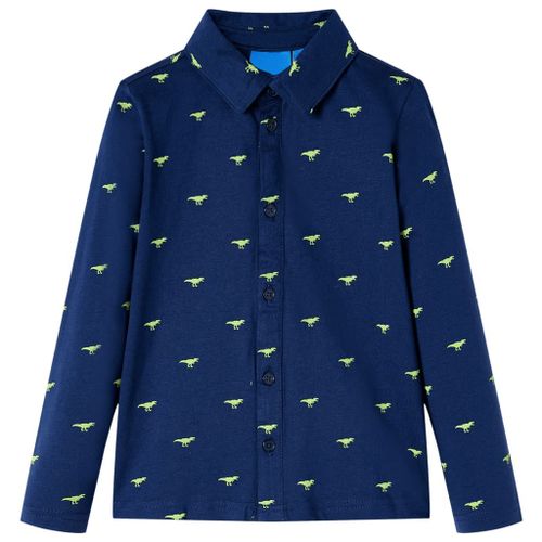 Chemise Pour Enfants Imprimé Dinosaure Bleu Marine 116