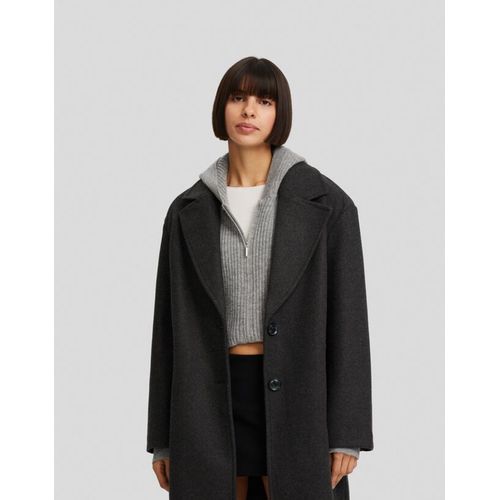  Manteau Long Soft Femme S Gris Foncé