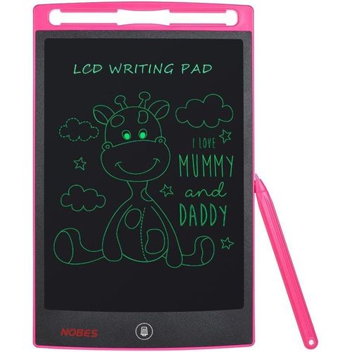 CHECARZHN--NO1-Ardo Magique Jouet Fille 3 4 5 6 7 8 Ans, Lcd Tablette D'Écriture Dessin Enfant 8.5 Pouces Coloré Jeu Jouet Fille 2 3 4 5 6 Ans, Cadeau Jouet Jeux Fille 3 4 5 6 + Ans (Rose)
