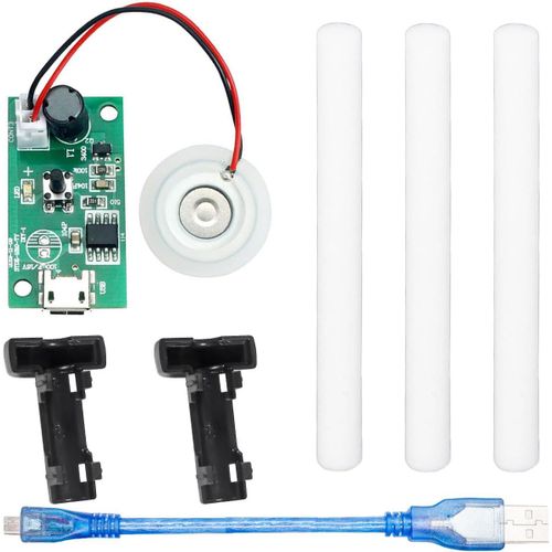 Checarzhn--No1-Module Humidificateur Micro Usb,20mm 5v Circuit Board Module D'atomisation Atom Ur Ultrasonique Mist Maker Driver,Avec Support De Câble Micro Usb 10mm Coton-Tige